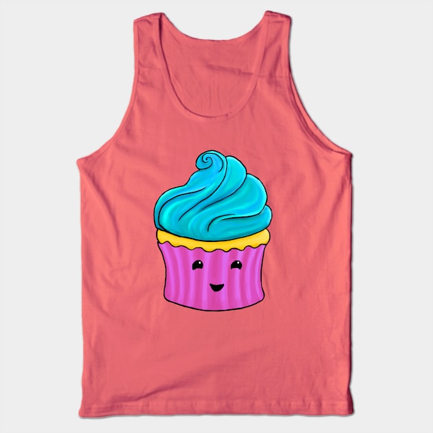 Happy cupcake Tank Top by TheBlueNinja